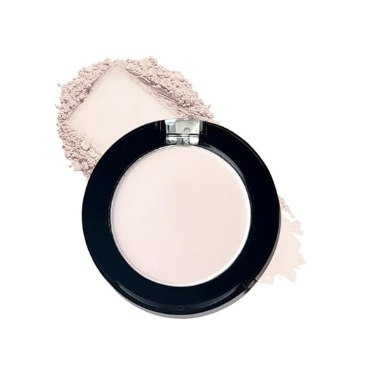 Monochrome Matte Highlighting Pressed Powder | 2025 Trend Silky-Soft, Long-Lasting Brightening & Setting Powder, Multipurpose Face Eye Shadow makeup, Oil-control Natural Finish | Talc-Free (02#-B)