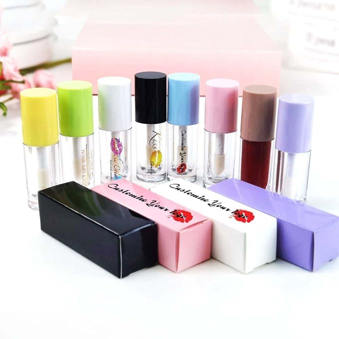 COSIDEA 14pcs Empty 6ml big brush lip gloss tubes for DIY lip gloss,White lipgloss containers
