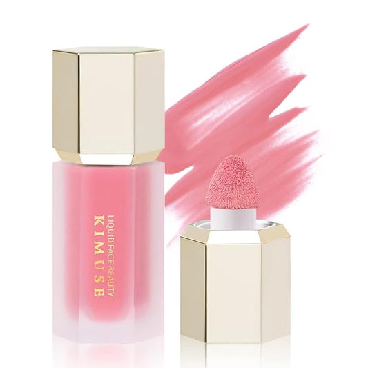 KIMUSE Liquid Blush & Weightless, Long-Wearing, Smudge Proof, Natural-Looking, Dewy Finish Glow Liquid Filter