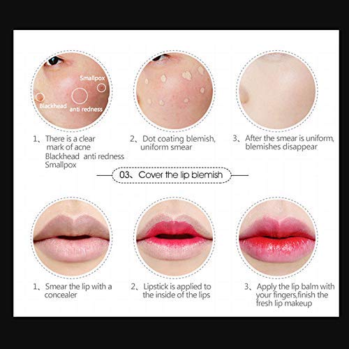 Mushroom Head Air Cushion BB Cream, SuperThiner Concealer Lasting Nude Makeup Moisturizing Brightening Pigment CC Liquid Foundation, Even Skin Tone Makeup Base Primer (Ivory)