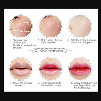 Mushroom Head Air Cushion BB Cream, SuperThiner Concealer Lasting Nude Makeup Moisturizing Brightening Pigment CC Liquid Foundation, Even Skin Tone Makeup Base Primer (Ivory)