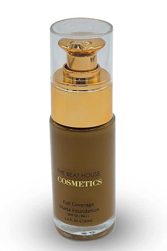 Full Coverage Matte Foundation (Milk Chocolate) | SPF 50/ PA ++ | Cruelty Free | Medium to Full Coverage | Smooth Finish | All Day Stay |