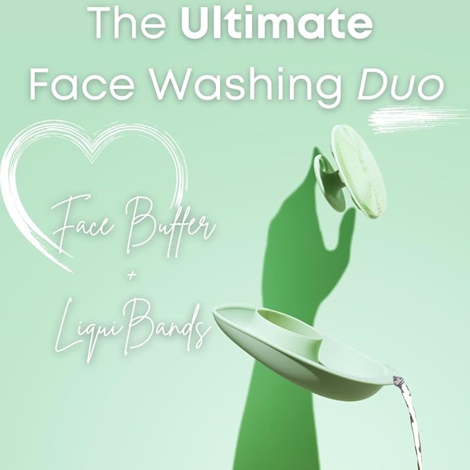 Face Buffer for Washing Face, Reducing Pore Size and Cleansing Skin - Silicone Spa Accessory - Essential Skincare Tool for Teen Girls Blush Pink
