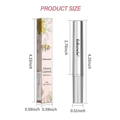 Tinted Lipstick Pink Honey, Hydrating Sheer Formula Lip Balm, Natural Glossy Finish (Pink honey, 1 PC)