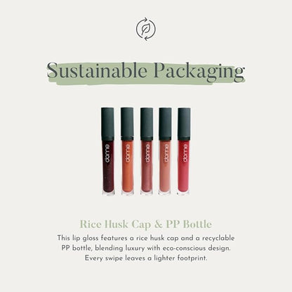 Hydralust Lipgloss - Hydrating Lip Gloss for Glossy Lips, Lightweight, Non-Sticky Formula, Clean Beauty Lip Makeup, Moisturizing Shine, Vegan, Cruelty-Free (Frida, 0.20 oz)