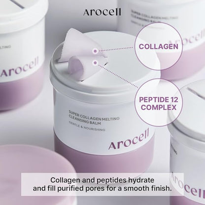 AROCELL Super Collagen Melting Cleansing Balm with Face Wash Cleasing Headband