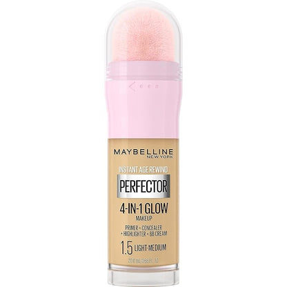 Maybelline New York Instant Age Rewind Instant Perfector 4-In-1 Glow Makeup, Light/Medium