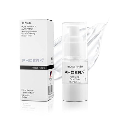 PHOERA Primer Face Foundation Primers,Face Primer for Makeup Long Lasting Hydrating Smoothing Isolated Moisturizing Oil Free Effect Make Up Base Matte Makeup Primer (18ml)