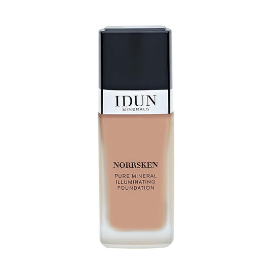 Liquid Norrsken Foundation - Silky Smooth Coverage - Luminous, Dewy Finish for Dry and Dull Skin - Water Resistant and Vegan Makeup - 220 Runa - Neutral Olive Beige - 1.01 oz