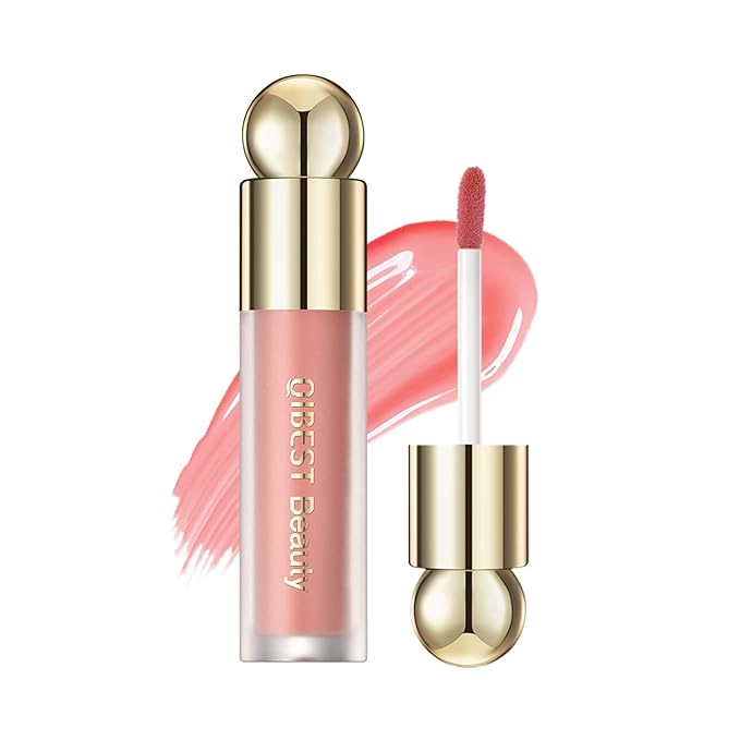Liquid Blush Makeup, Weightless and Blendable Liquid Blush Wand for Cheeks - Long-Lasting Skin Tint Makeup with Natural-Looking, Radiant Glow - Perfect for Creating Soft and Healthy Flush (#04 APRICOT)