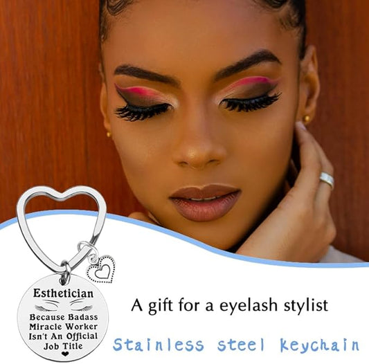 Beautician Esthetician Birthday Gifts for Makeup Artist Gifts for Women Aesthetician Thank You Gifts for Makeup Artist Makeup Keychains Gifts for Cosmetologist Best Friend Makeup Lover Gift Ideas