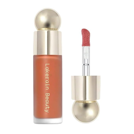 Velvet Liquid Blush, Natural Matte Finish Looking, Dewy Cheek Tint, Soft Cream Face Blush,Moisturizing Lightweight Blendable Feel,Long-Lasting 0.25 oz/7.5ml (04#)
