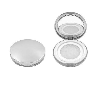 2 Pcs Loose Powder Container,3g Reusable Plastic Empty Powder Case Loose Powder Compact Case with Mirror and Net Sifter,Portable Makeup Powder case