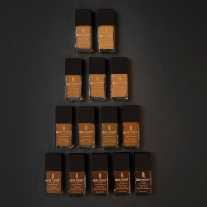 Black Radiance Color Perfect Liquid Full Coverage Foundation Makeup, Brownie, 1 Ounce