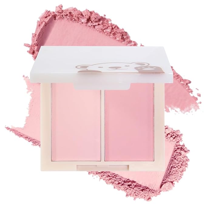 2-in-1 Contour & Blush Palette | Matte Silky Powder, No Fallout, Buildable Color, Universal Natural Makeup for Women(2#, 1 Count (Pack of 1))