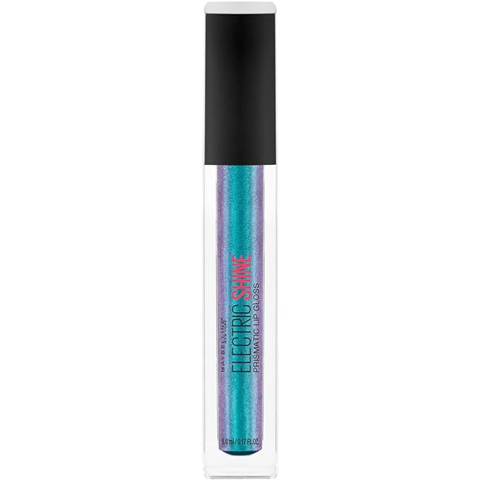 Maybelline New York Lip Studio Electric Shine Prismatic Lip Gloss Makeup, Electric Blue, 0.17 fl. oz.