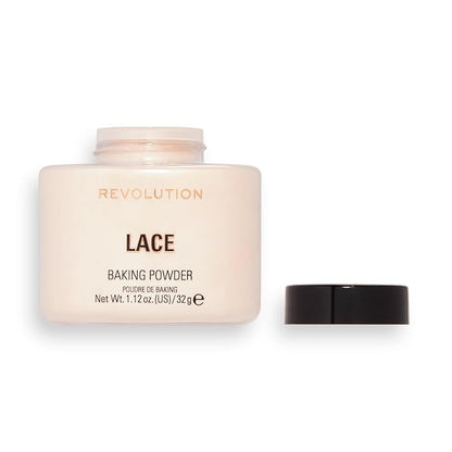 Revolution, Loose Baking Powder, Makeup Setting Powder, Long Lasting Coverage, Mattifies & Reduces Shine, Lace, 1.13 oz