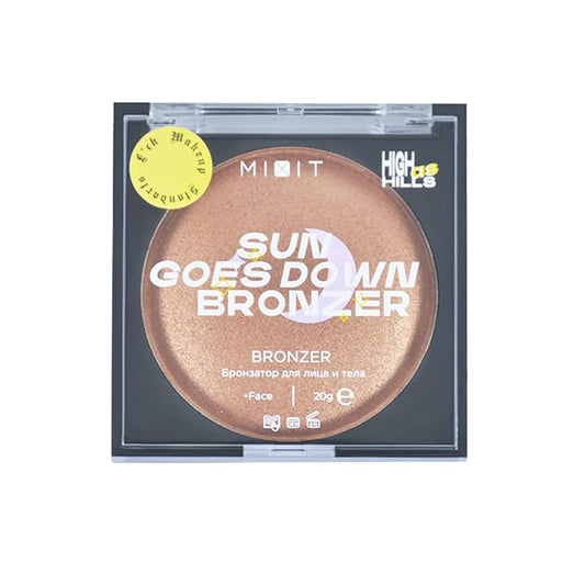 Sun Goes Down Bronzer - Lightweight Bronzing Powder Shimmer - Waterproof & Sweatproof - 2.7oz