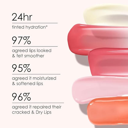 Catkin Tinted Lip Balm Sheer Lip Stain Ultra Hydrating Lip Moistrurizer Chapstick with Vitamin E Nourishing For Cracked & Dry Lips 0.12 oz C17 SUNFLOWER - Coral