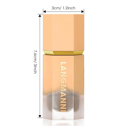 Liquid Contour Stick Makeup - Cream Face Contour Wand with Cushion Applicator, Natural Matte Long Lasting Creamy Bronzer Contour, Lightweight Silky Blendable (#02 SOFT TAN)