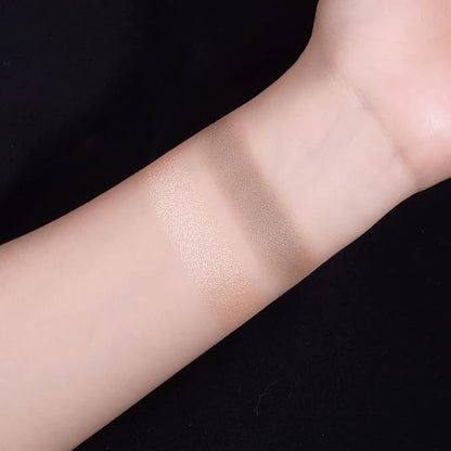 ELLESY Highlighter Makeup Kit - Face Sculpting Contouring Palette with Silky Texture Contour Powder and Brush - C01