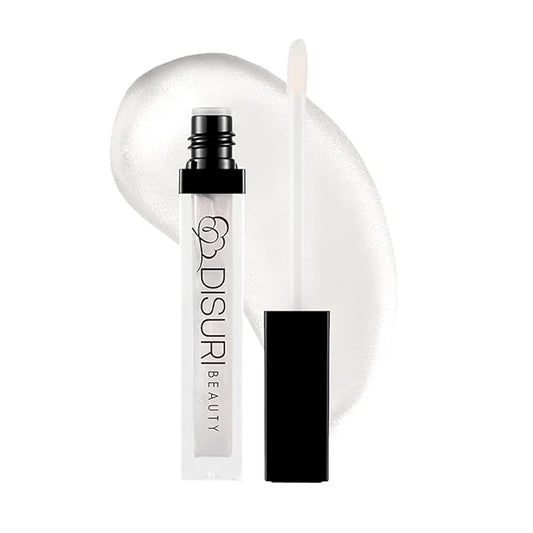 Shimmer Lip Gloss - Non-Sticky Girls Gloss - Long Lasting High Shine - 0.7 FL Oz Gloss for Girls & Women - Cruelty Free - (Clear Diamonds: S1)