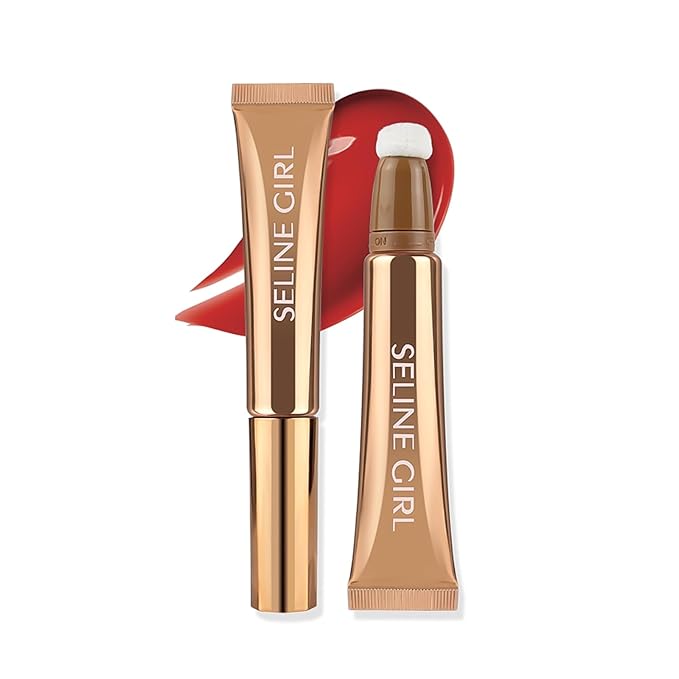 3-IN-1 Liquid Contour Stick, Highlighter & Blush & Contour Stick, Highlighter Stick Makeup, Multi-Purpose Contour Makeup, Cream Contour Long Lasting and Waterproof Cosmetic #06