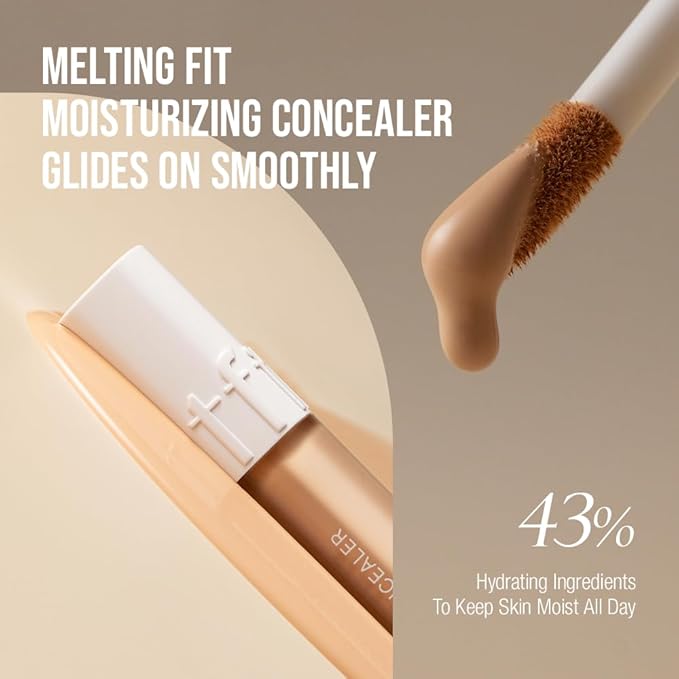 Idol Cover Concealer - Full Coverage, Lightweight, Sweat & Water Proof, Long-lasting, Lightweight, Conceales Dark Circles, Fine Lines, Redness, 0.22 Oz. (Y01 Light Beige, 0.22 Oz.)