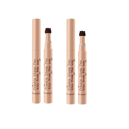 Freckle Pen Henna Freckles Sweatproof Waterproof Long Lasting Small Faux Freckle Stamp Foundation Spot,Natural Lifelike Freckle Makeup