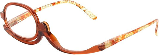 Aisi Women Magnifying Makeup Glasses Eye Make Up Spectacles Flip Down Lens Folding Cosmetic Glasses