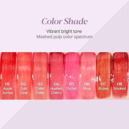 Espoir Couture Lip Tint Glaze #7 Brulee 0.19oz | Volumizes & High-Shine Lip Plumper | Long-Lasting Vibrant Color | Thickening radiance Lip Stain | Tinted Lip Moisturizer | Korean Lip Makeup