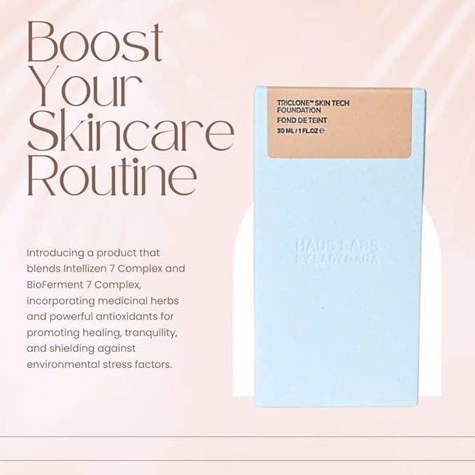 BY LADY GAGA Triclone Skin Tech Medium Coverage Foundation with Fermented Arnica 160 Light Neutral