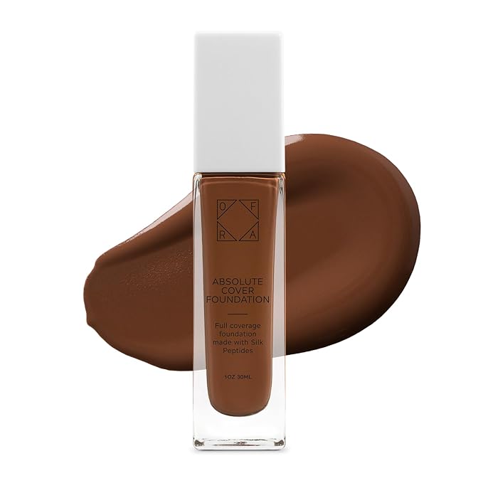 Absolute Cover Foundation #11 | Liquid Medium Coverage Foundation with Natural FInish | Oil-Free Face Makeup | Deepest Shade with Neutral Undertone | 1oz/30ml