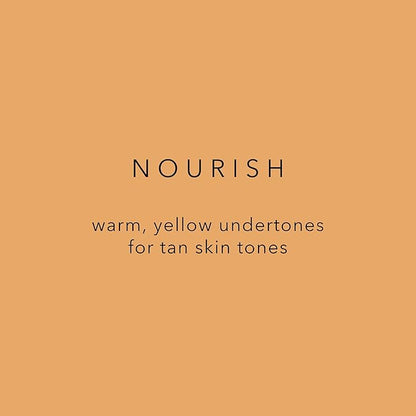 Sweat-Proof Liquid Foundation - Long-Lasting, Buildable, Matte Finish, SPF 15+, Mineral-Infused, Non-Comedogenic, Lightweight, 24-Hour Coverage, Vegan Make Up (Nourish)