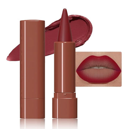 Sculpting Matte Lip Liner pencil,Gradient Matte Lipstick Crayon,Smooth Creamy Texture lip Pencil, Waterproof Smudge Proof Lipstick Pencil,Highly Pigmented Lip Makeup,Vegan Beauty.07#