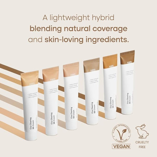 PURITO Cica Clearing BB Cream #13 Neutral Ivory + #15 Rose Ivory (1 fl.oz / 30ml) Vegan bb cream, foundation, cruelty free