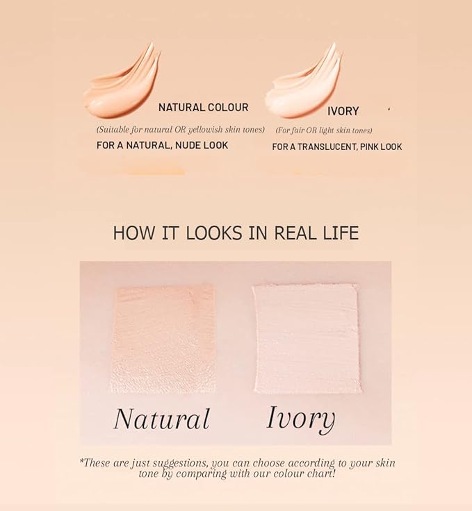 VENZEN Hyaluronic Acid Hydrating Liquid Natural Foundation Makeup Cover Concealer Coverage Moisturizing Skin 30g / 1.01.fl.oz