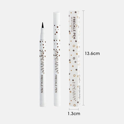 Freckle Pen 2 Colors, Natural Lifelike Freckle Makeup Pen Magic Freckle Color,Waterproof Longlasting Soft Dot Sopt Pen,for Natural Effortless Sunkissed Makeup-Light Brown&Natural Coffee