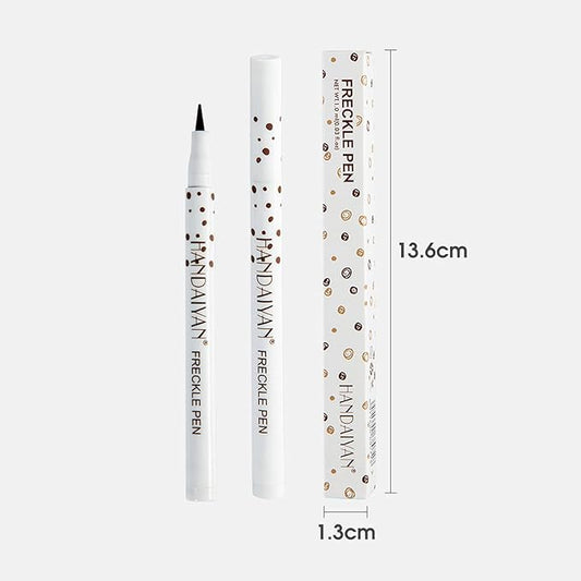 Freckle Pen 2 Colors, Natural Lifelike Freckle Makeup Pen Magic Freckle Color,Waterproof Longlasting Soft Dot Sopt Pen,for Natural Effortless Sunkissed Makeup-Light Brown&Natural Coffee