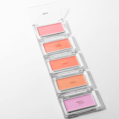 BBIA Ready To Wear Downy Cheek Cream Blush 2P Set (03 DOWNY APRICOT + 05 DOWNY CORAL) / Blendable and Lightweight Cheek Makeup, Highly Pigmented with Long Wearing Formula