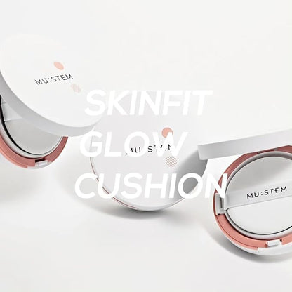 MU: STEM SUNFIT Glow Cushion SPF 50+/PA ++++ Air-light Foundation, Skin Brightening Luminous finish for every skin tone. Moisture full-texture for long hours. Included with Refill, Ivory matt 0.52 Oz