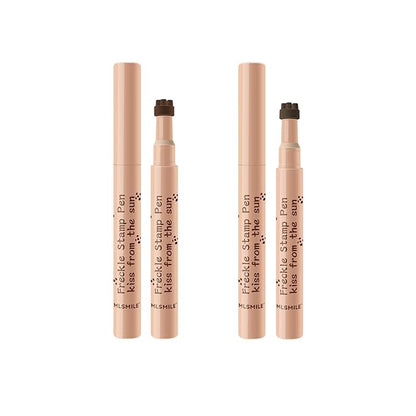 Freckle Pen Henna Freckles Sweatproof Waterproof Long Lasting Small Faux Freckle Stamp Foundation Spot,Natural Lifelike Freckle Makeup