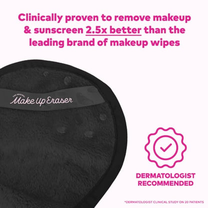 The Original MakeUp Eraser Mini PRO 5-pack, Erase All Makeup With Just Water, Including Waterproof Mascara, Eyeliner, Foundation, Lipstick, Sunscreen and More! Chic Black, 5ct.
