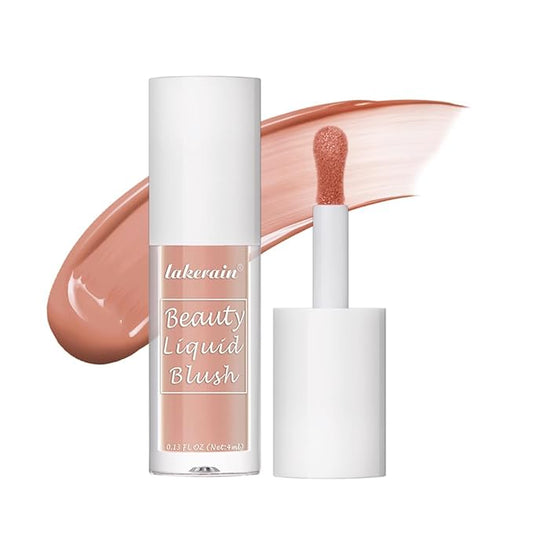 Velvet Liquid Blush, Natural Matte Finish Looking, Dewy Cheek Tint, Soft Cream Face Blush,Moisturizing Lightweight Blendable Feel,Long-Lasting-107#