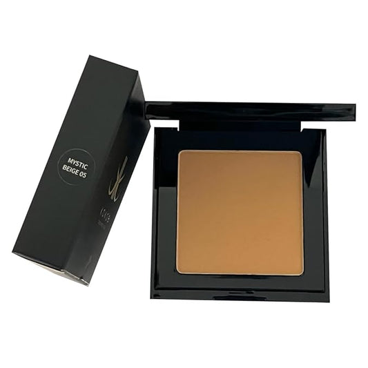 Koko'e Cosmetics Pressed Face Powder, Matte Finish Compact makeup powder (Mystic Beige)