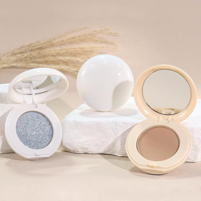 Single matte eyeshadow - Low Saturation neutral eyeshadow, Waterproof Multi-Use for Eyes Cheeks (06#Ivory, 1 Count (Pack of 1))