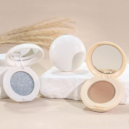 Single matte eyeshadow - Low Saturation neutral eyeshadow, Waterproof Multi-Use for Eyes Cheeks (06#Ivory, 1 Count (Pack of 1))