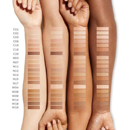 FARMASi Vfx Pro Foundation, Full Coverage Liquid Cream, Lightweight Long Lasting Coverage, Breathable Skin Moisturizer with Color True Matte Blending, Face Makeup, 1 fl. oz / 30 ml - Medium Beige N15