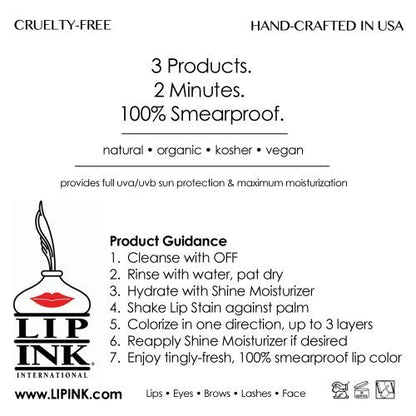 Lip Ink 100% Smearproof Trial Lip Kits, Cosmo Red