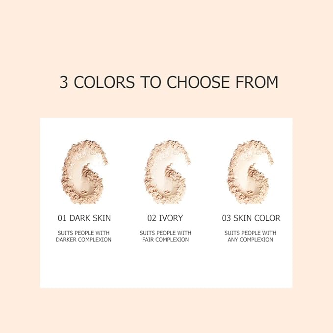 BIOAQUA Lightness Soft Light Oil Control Loose Delicate Powder Covers Skin Blemishes Repair Makeup 3 Colors 15g (#2 Ivory White Color)